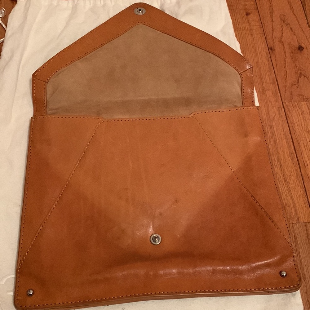 3.1 Phillip Lin Leather Envelope Bag with Suede Interior & Dustbag - Picture 3 of 9